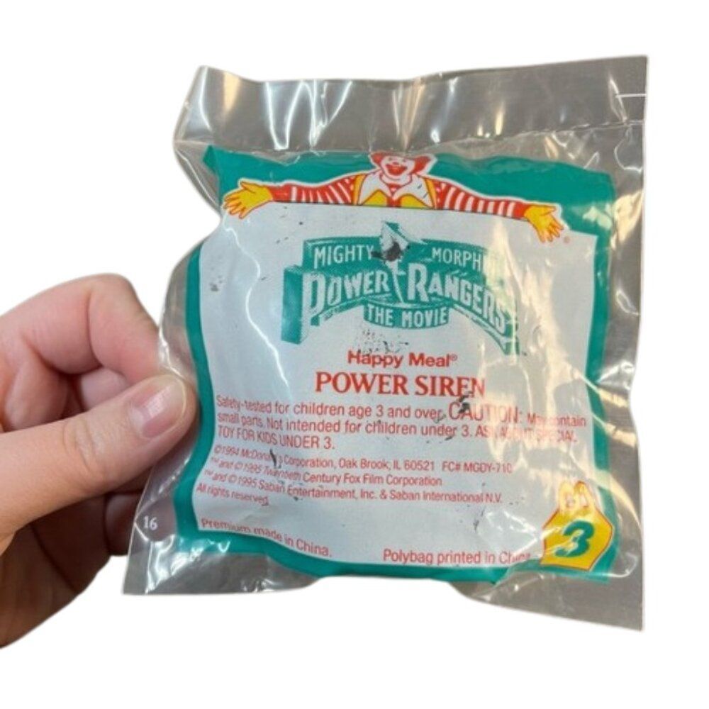 1994 Mighty Morphin Power Rangers Movie McDonald's Happy Meal Toy #3 Power Siren
